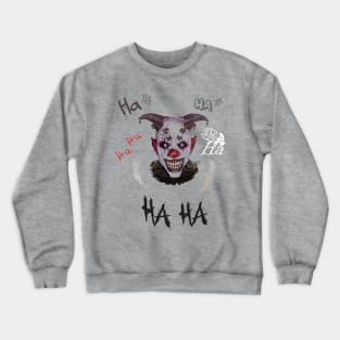 Scary Laughing Clown Halloween Crewneck Sweatshirt